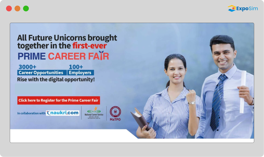 nasscom SME career fair landing page